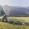 DOMETOUR foldable camp bed portable army green camping bed outdoor folding bed camping bed travel bed - 3 of 4