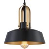 Possini Euro Design Black Warm Brass Mini Pendant Lighting Fixture 12" Wide Farmhouse Rustic for Dining Room House Home Kitchen Island High Ceilings - 3 of 4