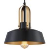 Possini Euro Design Black Warm Brass Mini Pendant Lighting Fixture 12" Wide Farmhouse Rustic for Dining Room House Home Kitchen Island High Ceilings - image 3 of 4