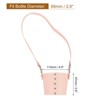 Unique Bargains PU Leather Portable Detachable Strap Water Bottle Carrier Holder 4.5 x 2.6" - 2 of 4