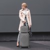 Karl Home 2 Piece Set ABS Trolley Cases striped Pattern Luggage (12in   20in) Grey - 4 of 4