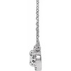 Pompeii3 1/2 Ct Lab Created Diamond Halo Necklace 14K White Gold - 2 of 4