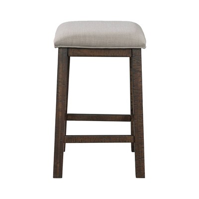 Enrico 60'' Black and Brown Transitional Bar Table Set with USB Ports