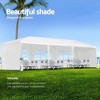 KTMBDW Outdoor Party Tent, Heavy Duty Canopy Event Wedding Tent with Removable Sidewalls for Parties Backyard Patio, White - 3 of 4
