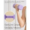 2-5LB Adjustable Dumbbells for Women, One-Twist Weight Change with Non-Slip Handle, Free Weights for Home Gym - 2 of 4