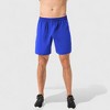 Anna-Kaci Active Men's Elastic Waist Athletic Shorts with Above-Knee Length and Relaxed Fit Design - 2 of 4