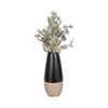 Sagebrook Home Ceramic Vase Contemporary Two Tone Decorative Table Accent - 2 of 4