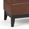 NicBex Ottoman with Storage and Tray Modern Design Ottoman Foot Rest with Safety Hinge for Bedroom, Living Room, Dark Brown - 4 of 4