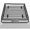 Rooftop Cargo Basket, 63''x43''x6.3'' Anti-Rust Heavy Duty Steel Carrier - 300LBS Capacity Universal Roof Rack for SUV, Car, Truck - 2 of 4