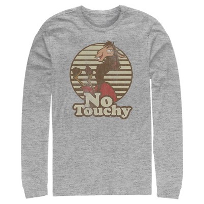 Men's The Emperor's New Groove Kuzco No Touchy Long Sleeve Shirt