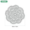 Unique Bargains Round Handmade Crochet Cotton Cup Coaster Placemats Home Decoration - 3 of 4