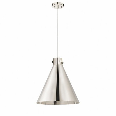 Newton Cone - 1 Light Pendant In Industrial Style-20.13 Inches Tall and 18 Inches Wide