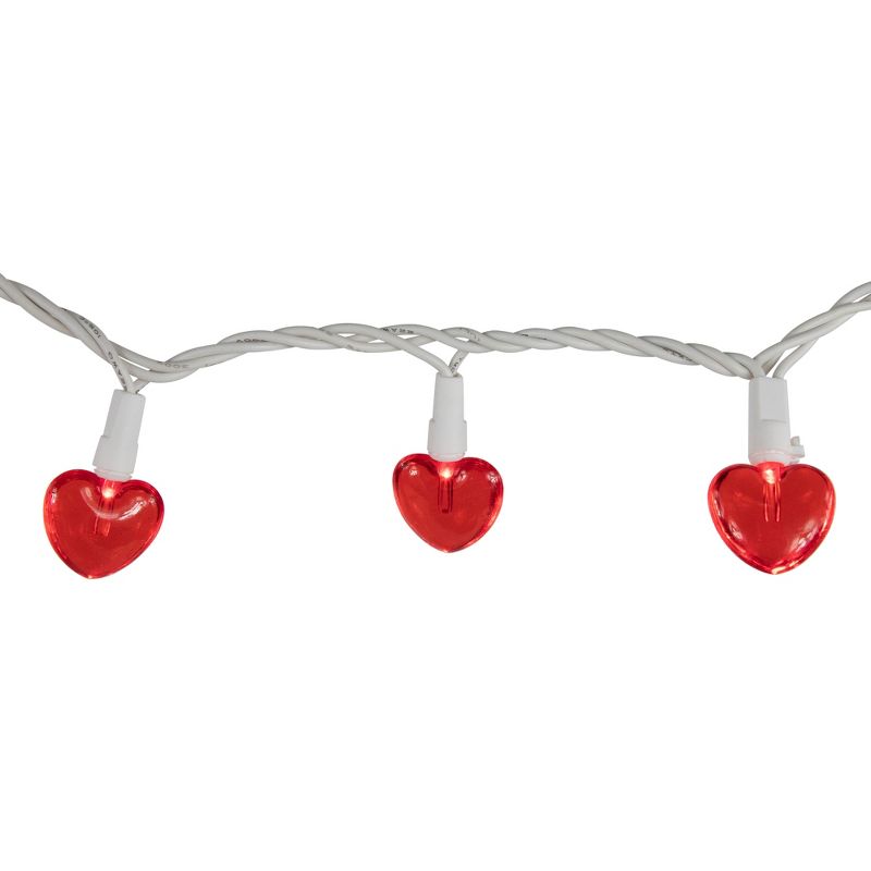 Northlight 20-Count Red LED Mini Hearts Valentine's Day Lights - 4.75ft, White Wire, 4 of 8
