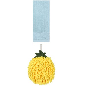 REGALWOVEN Cute Soft Absorbent Hand Towels for Quick Drying 14" x 30"/6" x 6" 2 Pcs - 1 of 4