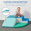 Toddler Playtime Corner Climber, Indoor Active Play Structure for Toddlers and Kids, Safe Soft Foam for Crawling and Sliding- Contemporary/Green - 2 of 4