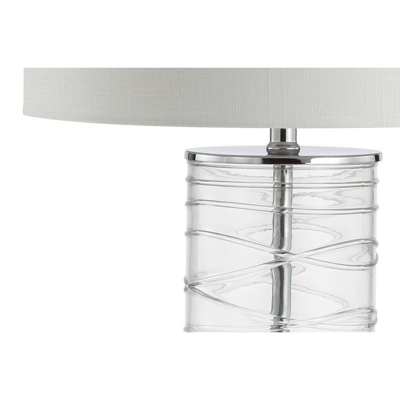 (Set of 2) 27.5" LED Glass Fused Cylinder Table Lamps - JONATHAN Y, 5 of 8