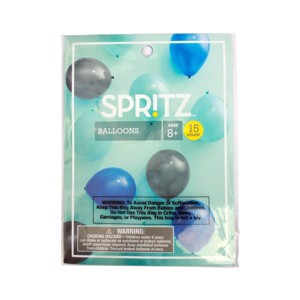 15ct Balloons Blue - Spritz™ - 1 of 3