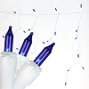 Northlight Mini Icicle Christmas Lights - Blue - 2.5' White Wire - 50ct - 2 of 3