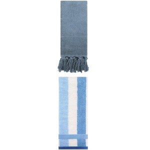REGALWOVEN 2 Packs Cotton Absorbent Soft Decorative Bathroom Hand Towel for Kitchen - 1 of 4