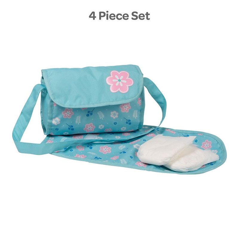 Adora Baby Doll Diaper Bag - Flower Power Diaper Bag with Baby Doll Accessories, 1 of 6
