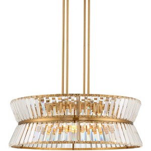 Vienna Full Spectrum Melwick Soft Gold Chandelier Lighting 28" Wide Modern Crystal Hourglass Shade 12-Light Fixture for Dining Room Kitchen Island - 1 of 4