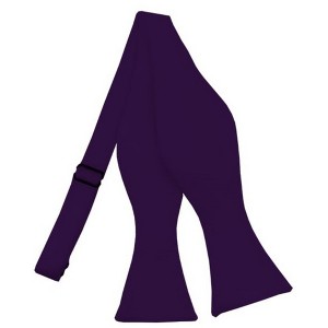 Men's Solid Color 2.75" x 4.75"  Adjustable 16" - 22" Self-Tie Bow Tie for Tuxedo & Wedding - 1 of 3