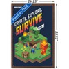 Trends International Minecraft - Create, Explore, Survive 2 Framed Wall Poster Prints - 3 of 4