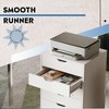 GALAXHERO 5-Drawer Chest, Wood Storage File Cabinet for Home Office or Study, Mobile Design with Wheels - 3 of 4