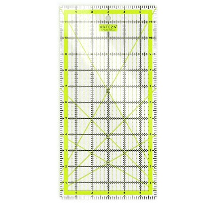 Arteza Acrylic Quilt Ruler, 6"x12" (ARTZ-8126)