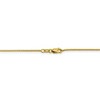 Black Bow Jewelry 0.95mm 10k Yellow Gold Diamond Cut Octagonal Box Chain Necklace - 4 of 4