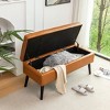 NicBex Ottoman With Storage, Tufted End Of Bed Bench with Wood Legs, Storage Bench for Bedroom - 2 of 4