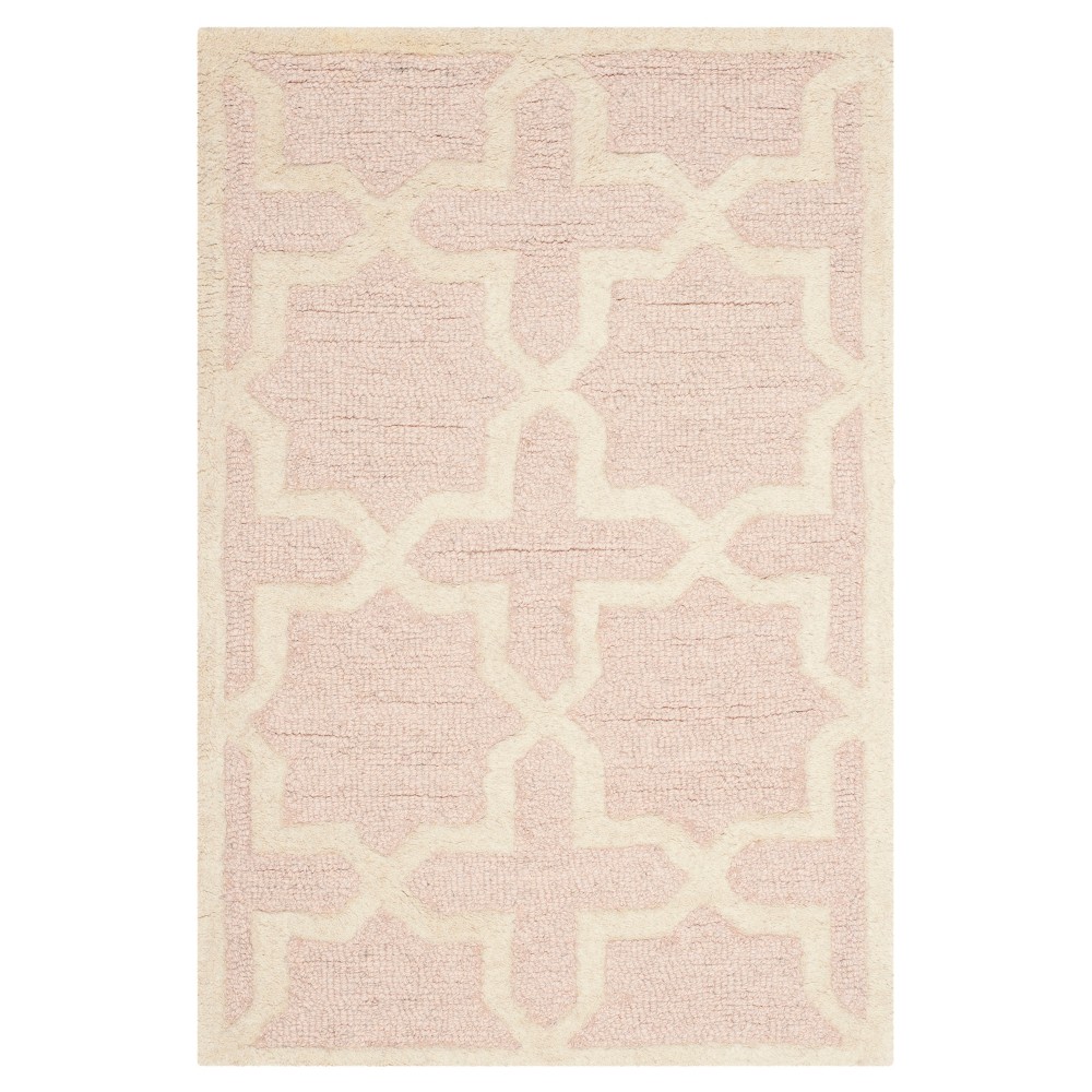 2'x3' Trellis Accent Rug Light Pink/Ivory - Safavieh