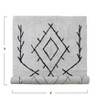 Storied Home Modern Boho Tufted Cotton Geometric Print Rug, Black and White - 2 of 4