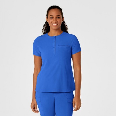Wink RENEW Women's Mandarin Collar Tuck-In Scrub Top, 5X.