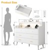 WOWLIVE 6 Drawer Dresser with 2-Tier Open Shelf, Wooden Dresser with Power Outlet & LED Lights, Chest of Drawers Dresser for Bedroom - 2 of 4