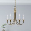 Livex Lighting Cranford 5 - Light Chandelier in  Antique Brass - 3 of 4