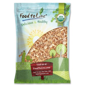 Organic Dry Roasted Cashew Halves and Pieces with Himalayan Salt - by Food To Live  8 LB - 1 of 4