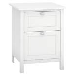 Broadview 2 Drawer File Cabinet Pure White - Bush Furniture