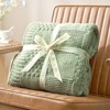 Amelie Home Chenille Knit Throw Blanket – Soft Checkered Texture for Sofa, Bed, and Living Room - 4 of 4