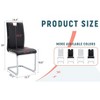CAVINAS 18.6" Contemporary Minimalist Dining Chairs,Set of 4,Upholstery Accent Chairs with L-Shaped Legs for Dining Room,Dining Furniture Chair - 3 of 4