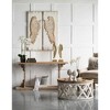 Gulches Set of 2 Distressed White Feather Wing Wall Panels - 42" x 15.5" Oversized Art. - 3 of 4