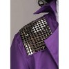 HalloweenCostumes.com Small  Men  Adult Purple Rock Legend Costume Mens, Famous Rockstar Artist Musician Love Halloween Outfit, Black/White/Purple - 4 of 4
