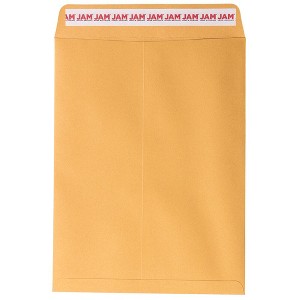 JAM PAPER 9 x 12 Open End Catalog Premium Envelopes with Peel and Seal Closure - Brown Kraft Manila - 50/Pack - 1 of 1