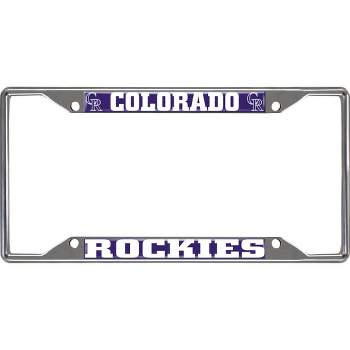 MLB Colorado Rockies Stainless Steel License Plate Frame