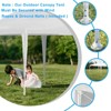 SKONYON 10'x20' Canopy Tent Folding Heavy Duty Sun Shelter W/Carry Bag - 4 of 4