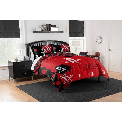 Nba Houston Rockets Hexagon Comforter Set - Twin : Target