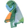 Allegra K Women's Chiffon Shawls Long Geometric Style Beach Scarf Swimwear Wrap Scarves - 2 of 4