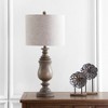 28.5" Abeline Resin Table Lamp (Includes LED Light Bulb) Brown - JONATHAN Y: No Assembly, UL Listed, Linen Shade - image 3 of 4