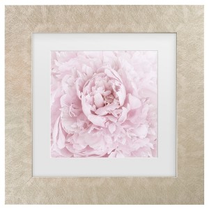 Trademark Fine Art - Cora Niele Pink Peony Flower Matted Framed Art - 1 of 4