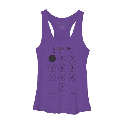 Women's Design By Humans Unlock Me By clingcling Racerback Tank Top